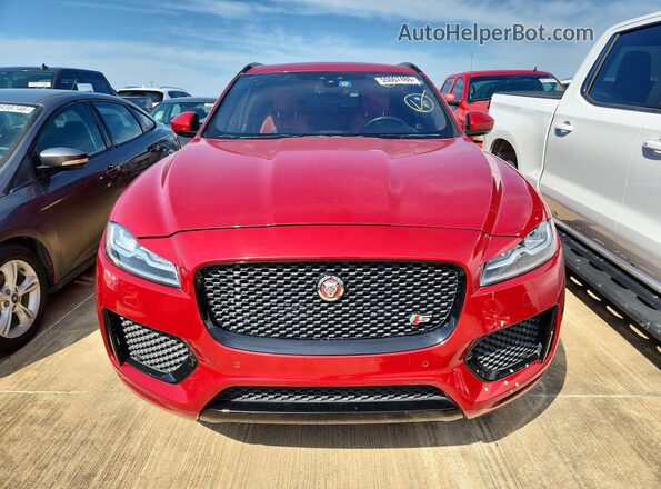 SADCM2FV7JA282718 2018 JAGUAR F-PACE Red Widok z przodu