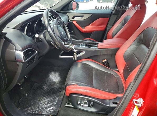 SADCM2FV7JA282718 2018 JAGUAR F-PACE Red Widok wnętrza z przodu