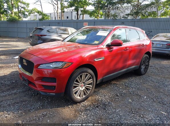 SADCN2GX6KA395381 2019 JAGUAR F-PACE Red Przód lewy
