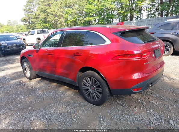 SADCN2GX6KA395381 2019 JAGUAR F-PACE Red Tył lewy