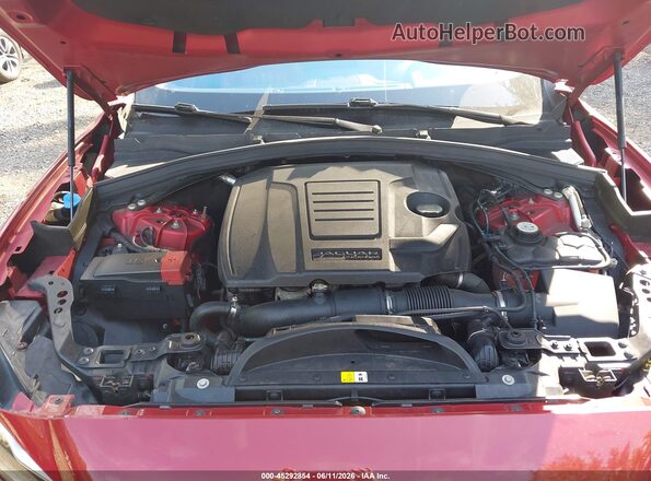 SADCN2GX6KA395381 2019 JAGUAR F-PACE Red Widok z tyłu