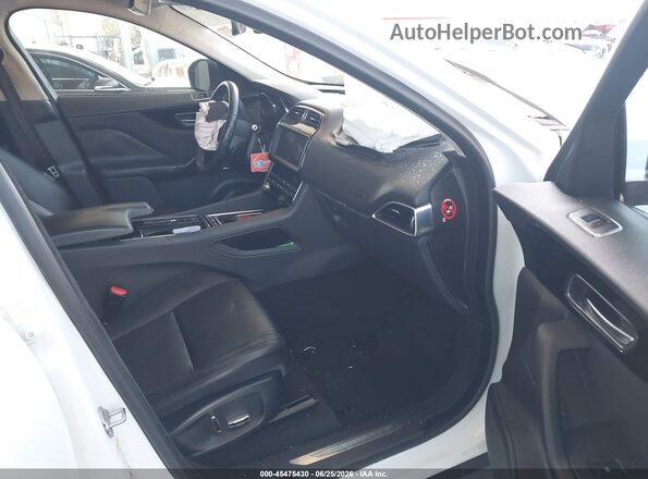 SADCS2FX4KA601792 2019 JAGUAR F-PACE White Вид салону спереду