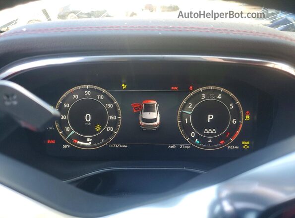 SADCT2EX7SA746906 2025 JAGUAR F-PACE White Սարքավորումների վահանակի տեսք