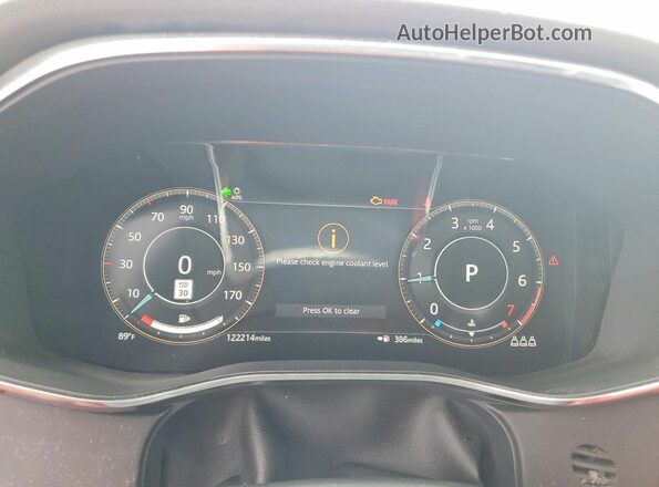 SADCT2FU8MA679725 2021 JAGUAR F-PACE Черный Вид щитка приборов