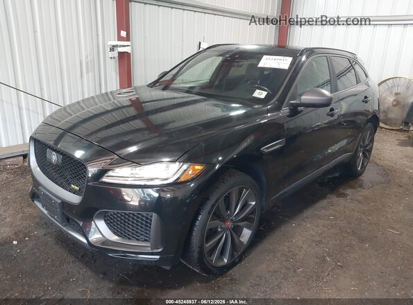 SADCX2GX2LA652337 2020 JAGUAR F-PACE Black Առջևի ձախ երեք քառորդ տեսարան