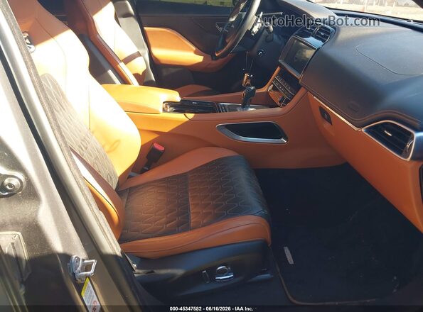 SADCZ2EE0KA606581 2019 JAGUAR F-PACE Gray Вид салону спереду