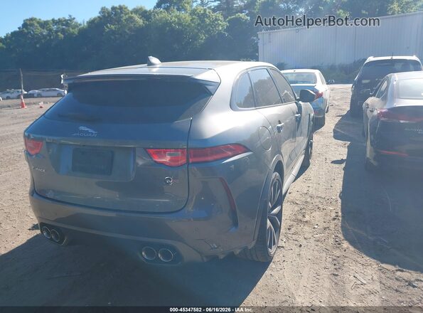SADCZ2EE0KA606581 2019 JAGUAR F-PACE Gray Задня права чверть