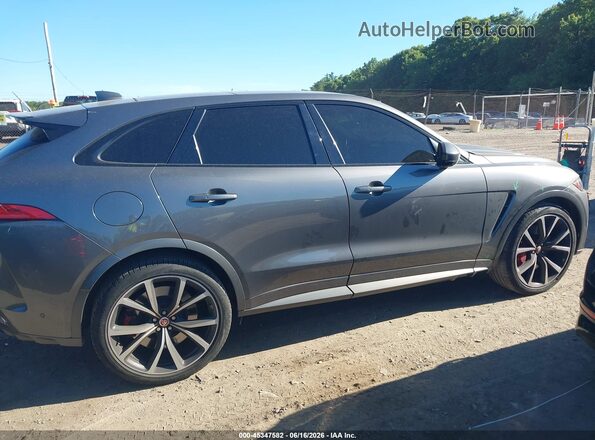 SADCZ2EE0KA606581 2019 JAGUAR F-PACE Gray Вид задньої частини салону