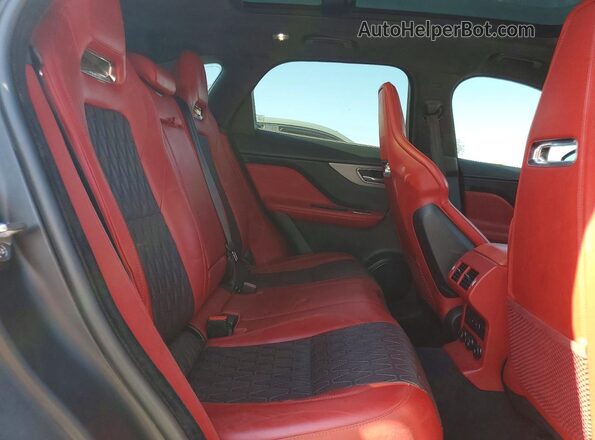 SADCZ2EE2LA642631 2020 JAGUAR F-PACE Black უკანა სავარძლების ხედი