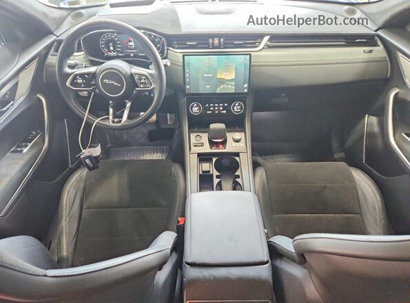 SADCZ2EE3NA693459 2022 JAGUAR F-PACE Black Dashboard view