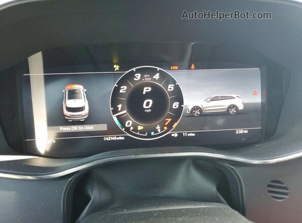 SADCZ2EE9NA700690 2022 JAGUAR F-PACE Gray Instrument cluster view