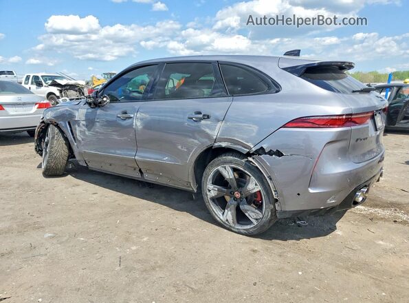 SADCZ2EE9NA700690 2022 JAGUAR F-PACE Gray Rear left