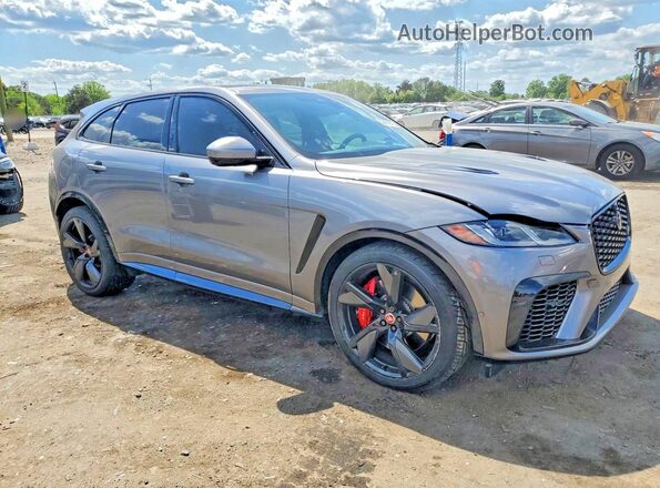 SADCZ2EE9NA700690 2022 JAGUAR F-PACE Gray Front right