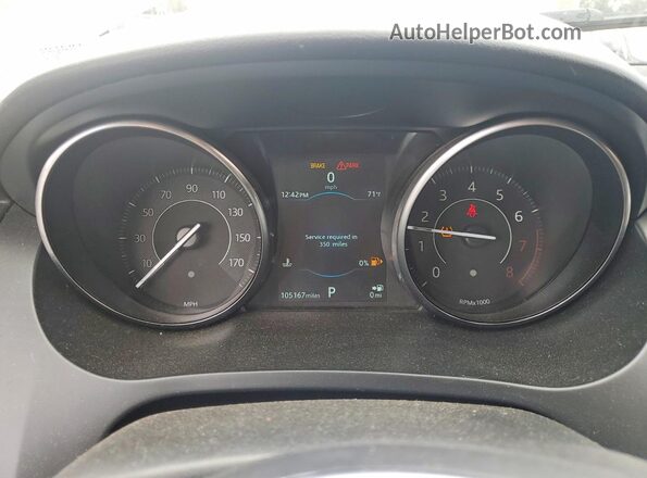 SADFK2FX7K1Z52497 2019 JAGUAR E-PACE Серебряный Вид щитка приборов