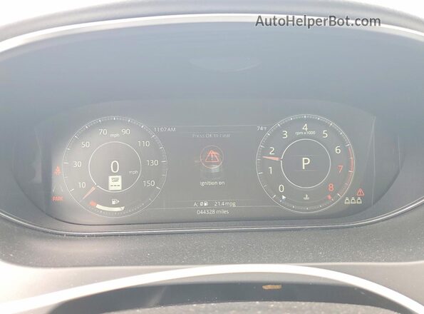 SADFP2FX5L1Z89728 2020 JAGUAR E-PACE Белый Вид щитка приборов