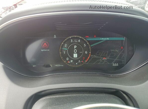 SADFP2FX6N1029904 2022 JAGUAR E-PACE Red Vista del cuadro de instrumentos