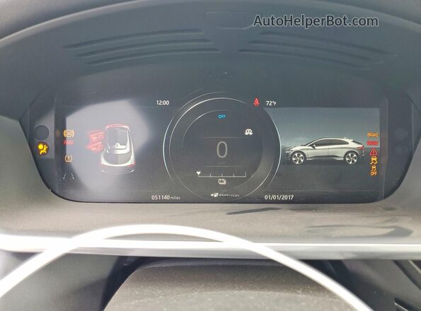 SADHB2S10K1F68610 2019 JAGUAR I-PACE Белый Вид щитка приборов