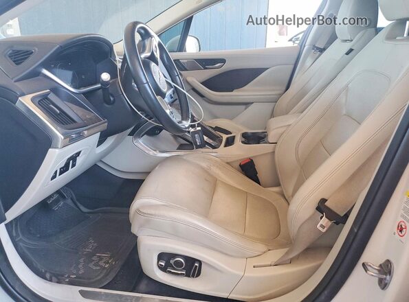 SADHB2S15L1F87946 2020 JAGUAR I-PACE White წინა სალონის ხედი