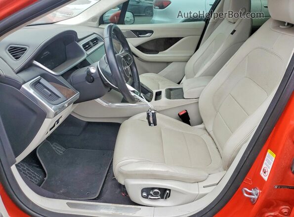 SADHD2S16K1F63504 2019 JAGUAR I-PACE Orange წინა სალონის ხედი