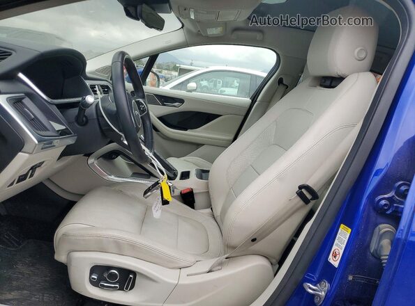 SADHD2S17K1F72812 2019 JAGUAR I-PACE Blue წინა სალონის ხედი