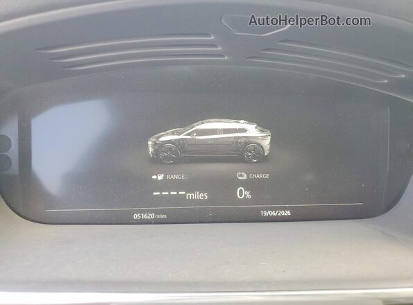 SADHD2S18K1F71376 2019 JAGUAR I-PACE Beige Вид щитка приладів