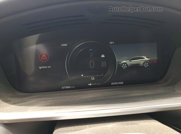 SADHD2S19K1F68387 2019 JAGUAR I-PACE Blue ხელსაწყოთა პანელის ხედი
