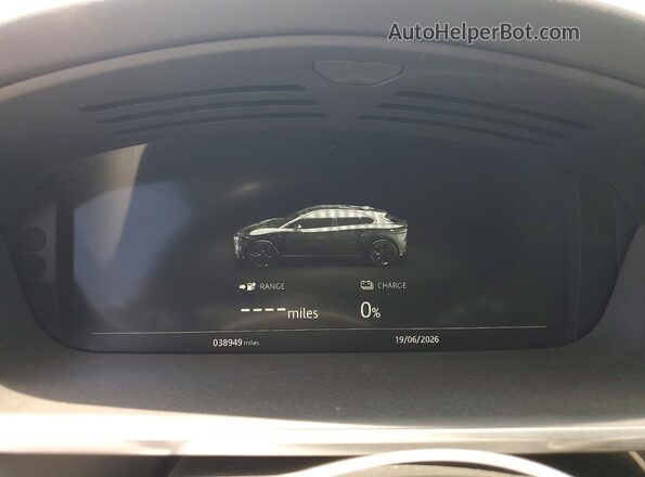 SADHD2S1XK1F76241 2019 JAGUAR I-PACE White ხელსაწყოთა პანელის ხედი