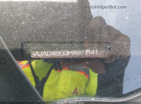 SAJAD4BG3HA971141 2017 JAGUAR XF White Вид щитка приладів