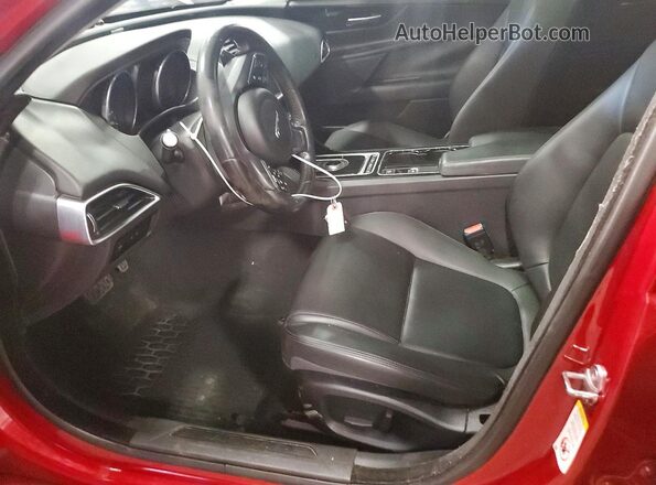 SAJAD4BG4HA973142 2017 JAGUAR XF Burgundy Widok wnętrza z przodu