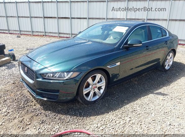 SAJAE4BG6HA972667 2017 JAGUAR XF Green Przód lewy