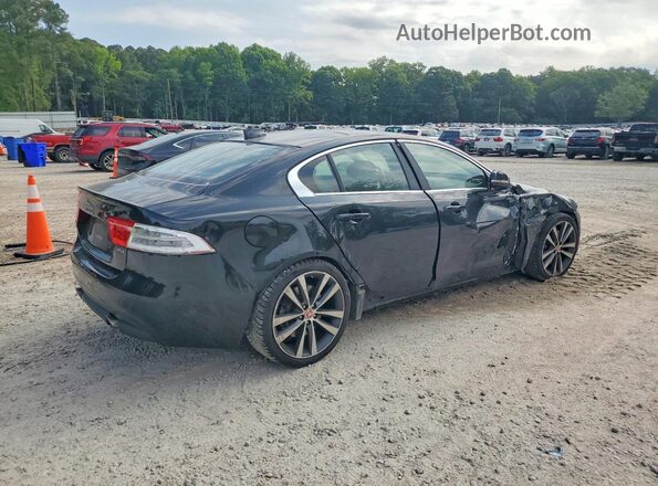 SAJAE4BV0HA959637 2017 JAGUAR XF Черный Задняя правая четверть