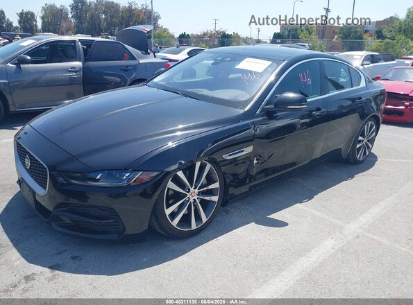 SAJAE4FX3LCP56556 2020 JAGUAR XF Черный Передняя левая четверть