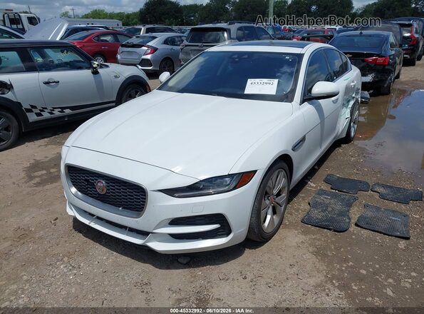 SAJAE4FX4LCP64312 2020 JAGUAR XF White წინა მარცხენა ხედი სამი მეოთხედიდან