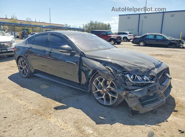 SAJAF4BV4HCP11621 2017 JAGUAR XF Черный Передняя правая четверть