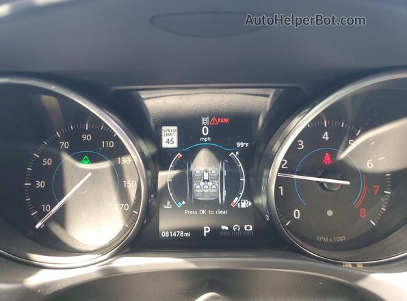 SAJAF4BV4HCP11621 2017 JAGUAR XF Черный Вид щитка приборов