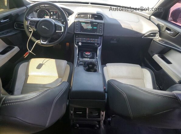SAJAF4BV4HCP11621 2017 JAGUAR XF Черный Вид панели приборов