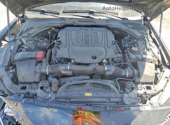 SAJAF4BV4HCP11621 2017 JAGUAR XF Черный Вид задней части салона