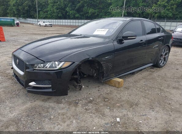 SAJAF4BVXHA961344 2017 JAGUAR XF Black Vista tres cuartos delantera izquierda