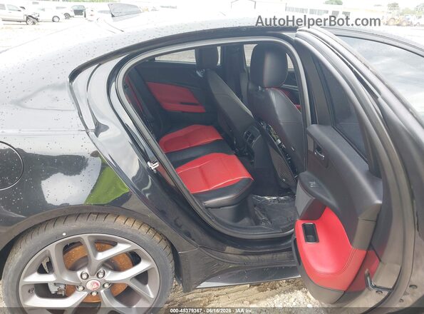 SAJAF4BVXHA961344 2017 JAGUAR XF Black Vista de la etiqueta del VIN
