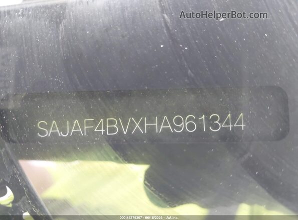 SAJAF4BVXHA961344 2017 JAGUAR XF Black 