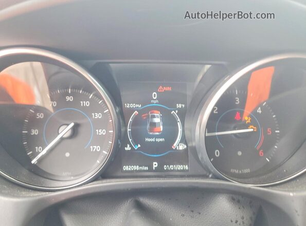 SAJAJ4FN1JCP28228 2018 JAGUAR XF Black Սարքավորումների վահանակի տեսք