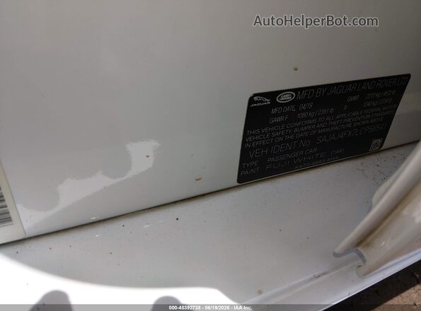 SAJAJ4FX7LCP56541 2020 JAGUAR XF Белый Вид подкапотного пространства