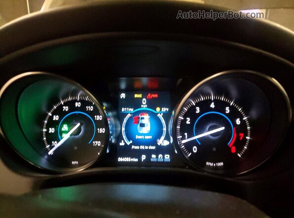 SAJAJ4FX8KCP51654 2019 JAGUAR XF Black Instrument cluster view