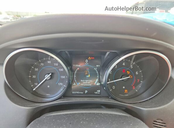 SAJAJ4FX9KCP46768 2019 JAGUAR XF Gray Widok zestawu wskaźników