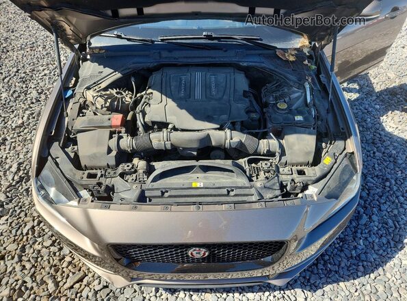 SAJAK4BVXHA973702 2017 JAGUAR XF Коричневый Вид задней части салона