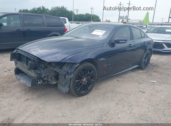 SAJAL4BN8HA945149 2017 JAGUAR XF Blue Vista tres cuartos delantera izquierda