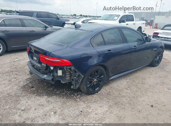 SAJAL4BN8HA945149 2017 JAGUAR XF Blue Trasero derecho