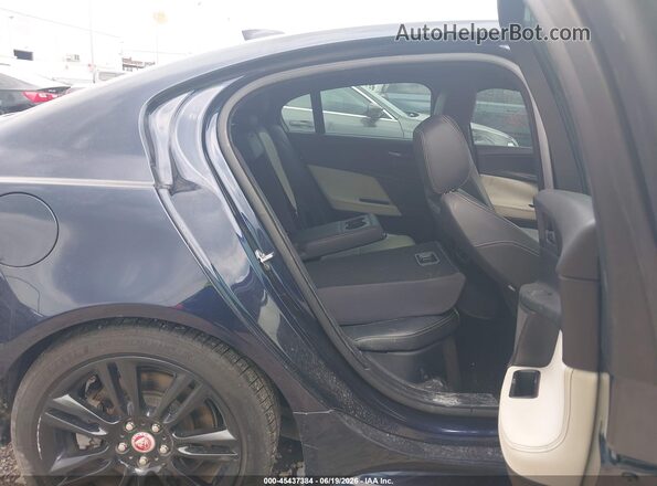 SAJAL4BN8HA945149 2017 JAGUAR XF Blue Vista de la etiqueta del VIN