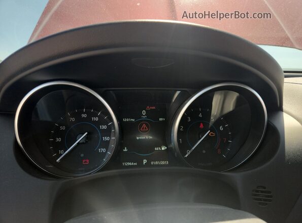 SAJAL4BV0HA948627 2017 JAGUAR XF Red Instrument cluster view