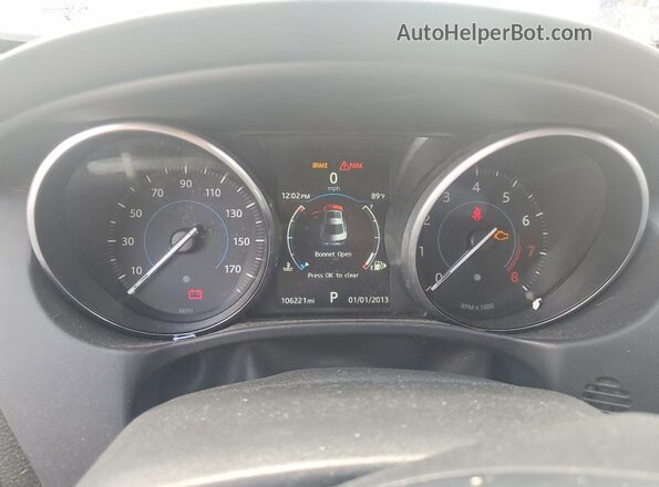 SAJAR4BG8HA962887 2017 JAGUAR XF Black Instrument cluster view